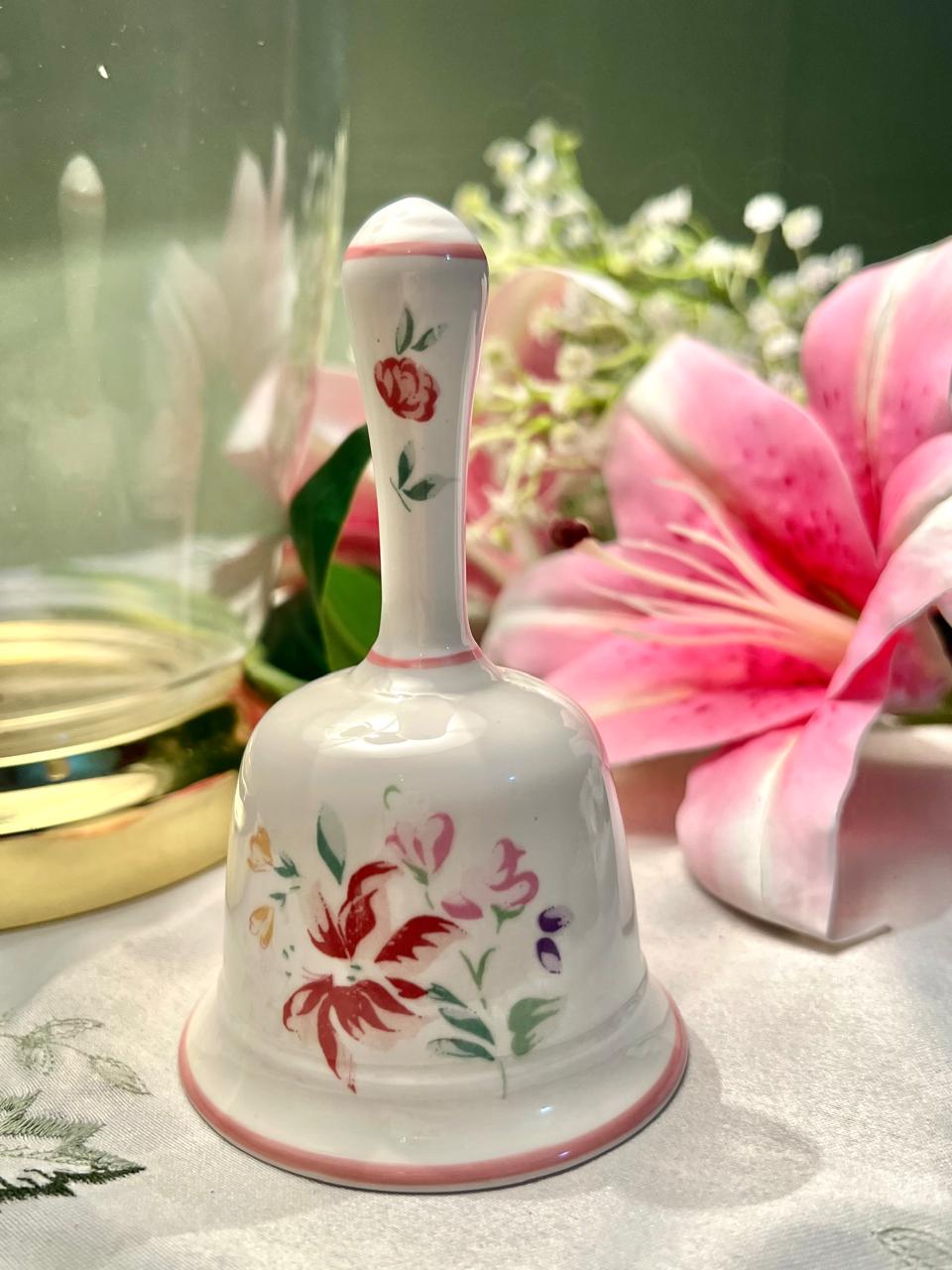 Fiesta Fine Bone China Floral Hand Bell 5"