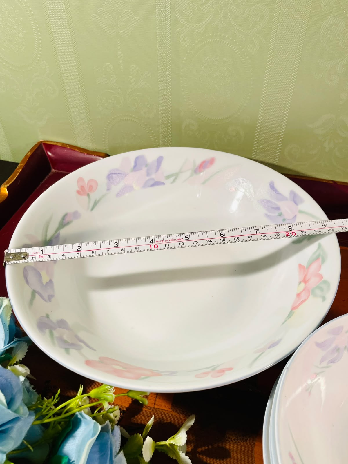 Pastel Floral Serving Bowl Set – 5 Pieces