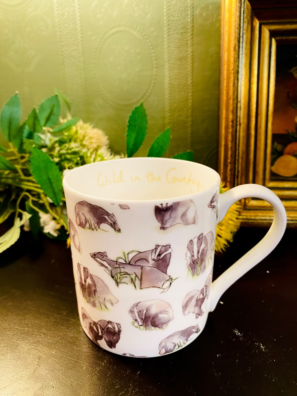 Wild in the Country Badger Fine Bone China Mug 4.5 Inch