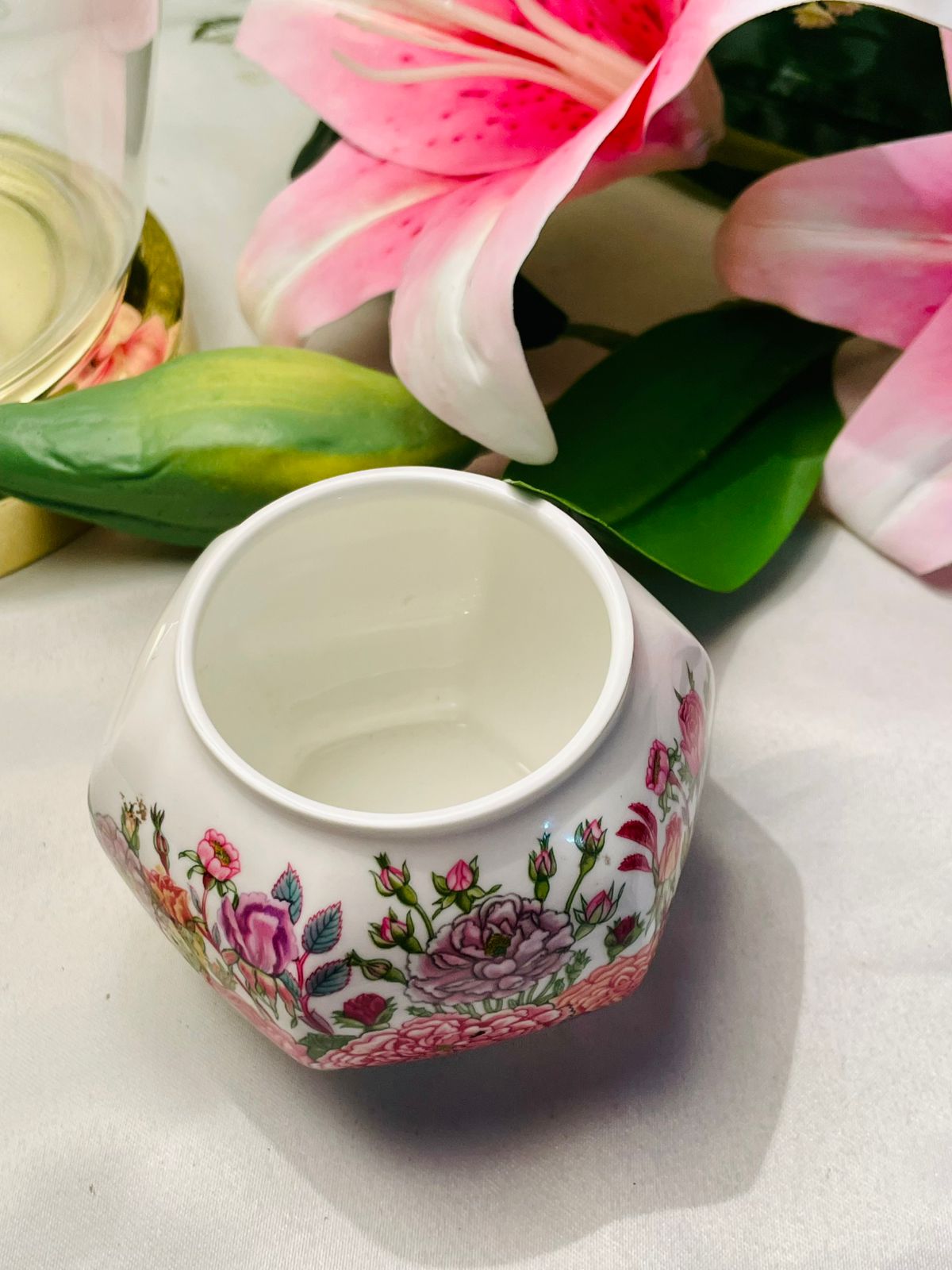 Aynsley Rose Garden Fine Bone China Floral Bowl 8cm