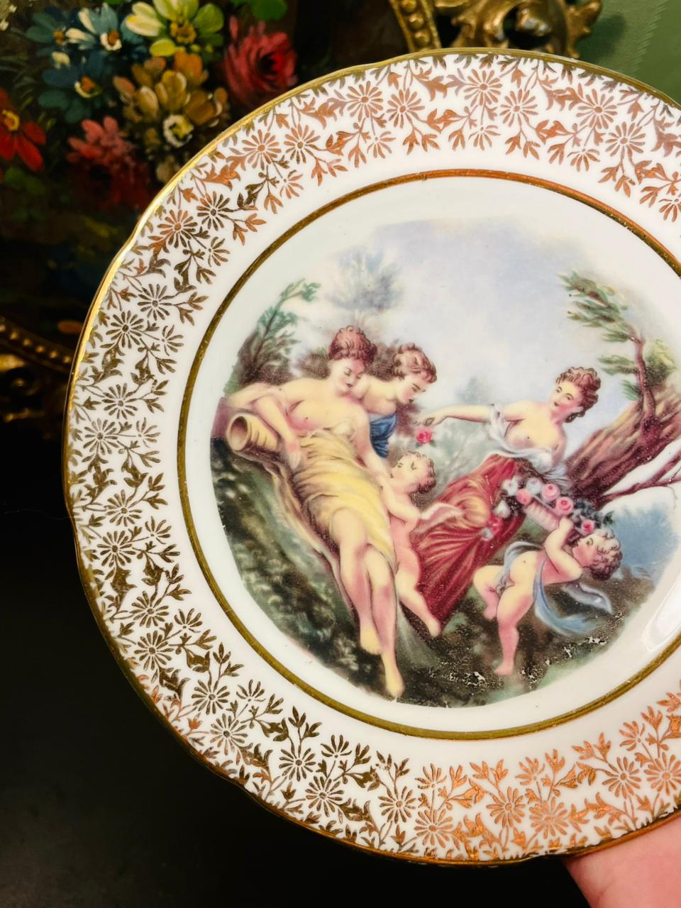 Imperial Bone China 22K Gold Decorative Plate 6 Inch
