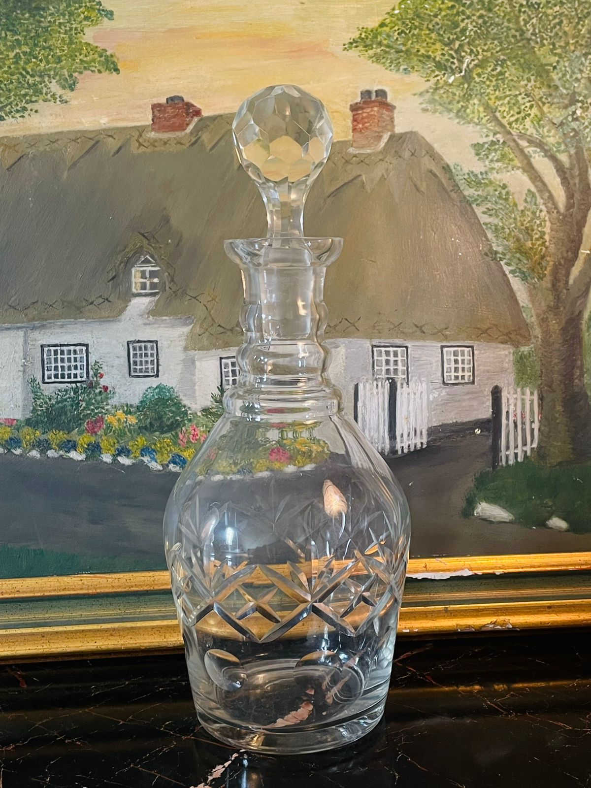 vintagecrystaldecanter, cutglassdecanter, crystalbarware, vintagebarcart, englishvintage, sunsetvintage, glasscollectibles, cottagecoredecor, midcenturyglass, elegantvintage, timelessdecor, vintagehomedecor, classiccrystal, highendthriftfinds