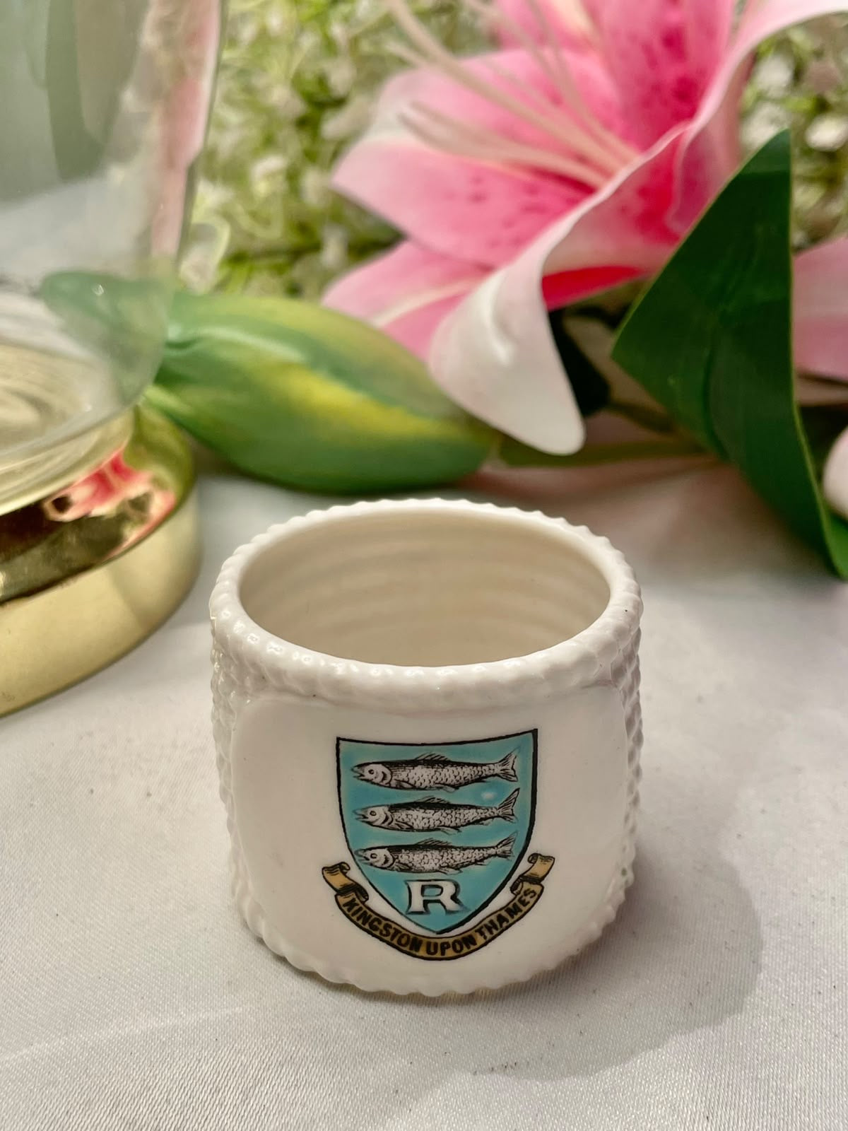 W.H. Goss Kingston upon Thames Souvenir Pot, 2 in