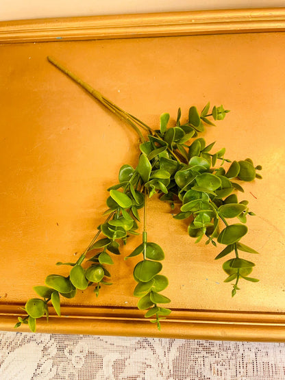 Green Artificial Eucalyptus Foliage Spray 12"