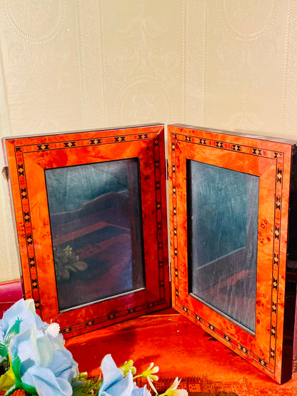 Folding Double Photo Frame – 8 Inch
