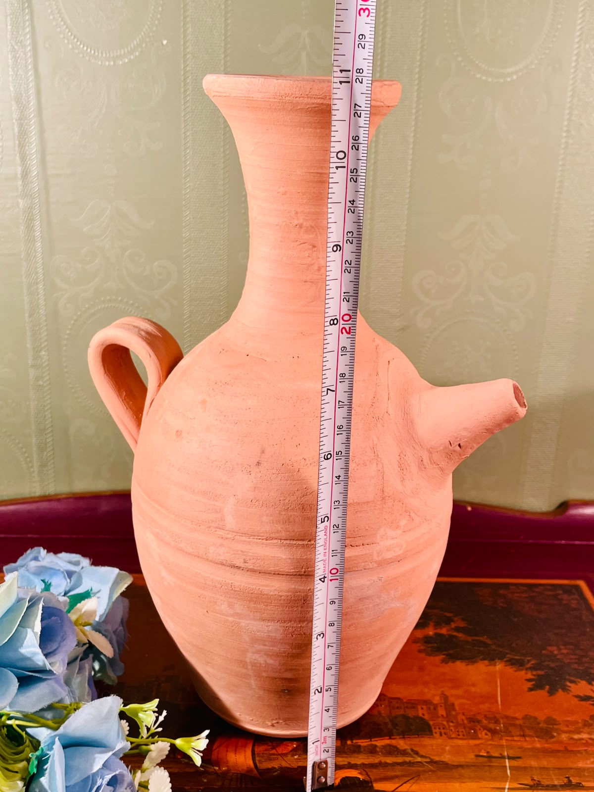 Terracotta Pottery Pitcher Vase – 11 Inch
