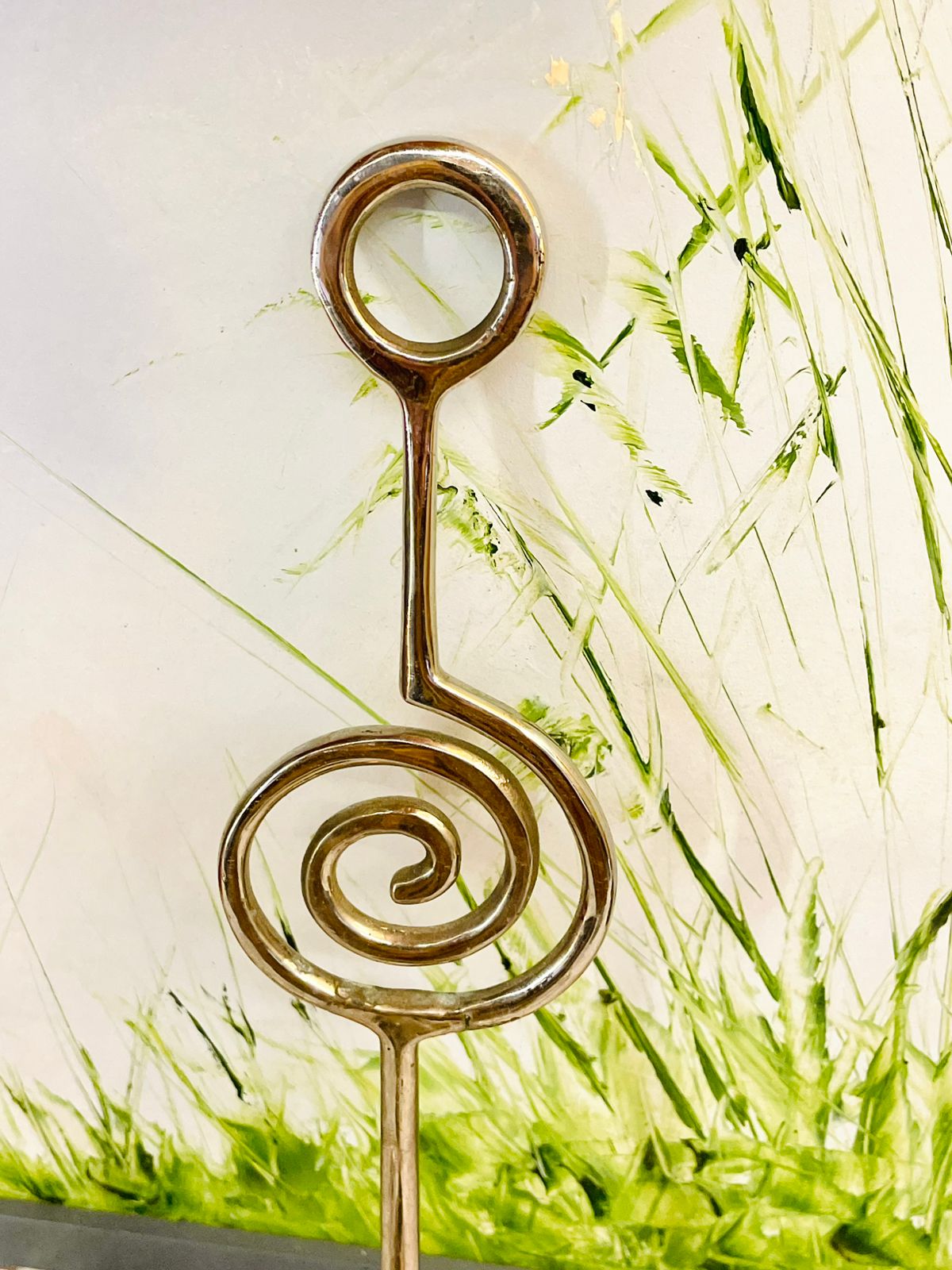 Vintage Brass Swirl Taper Candle Holders Pair
