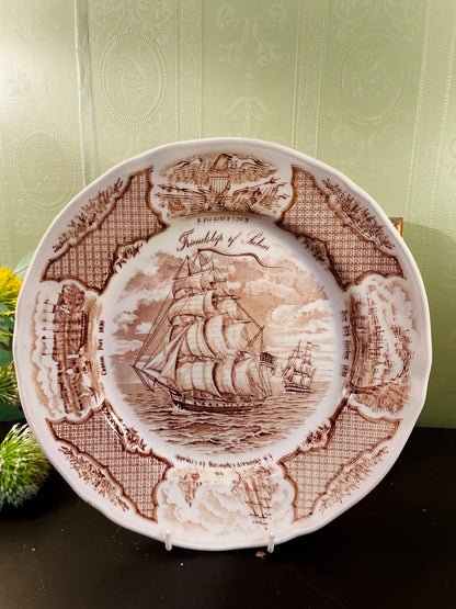 Fair Winds Friendship of Salem Collector Plate 10.5 Inch