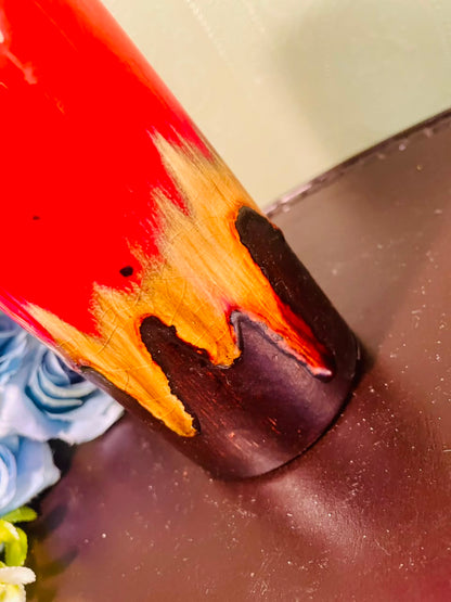 Vintage West German Ceramic Lava Glaze Floor Vase – 6 Inch
