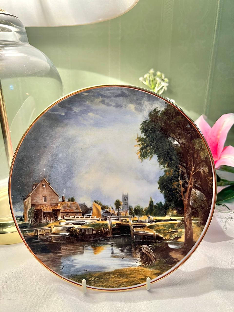 Royal Kendal River Landscape Wall Plate – 8 Inch