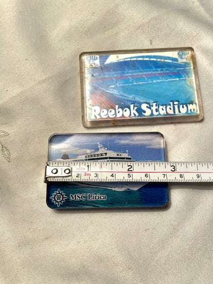 Vintage Travel Souvenir Fridge Magnets – Set of 2