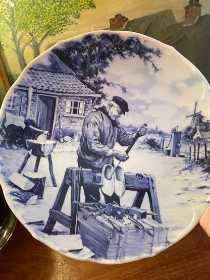 1984 Ter Steege Delft Blauw Plate | Hand Decorated Holland