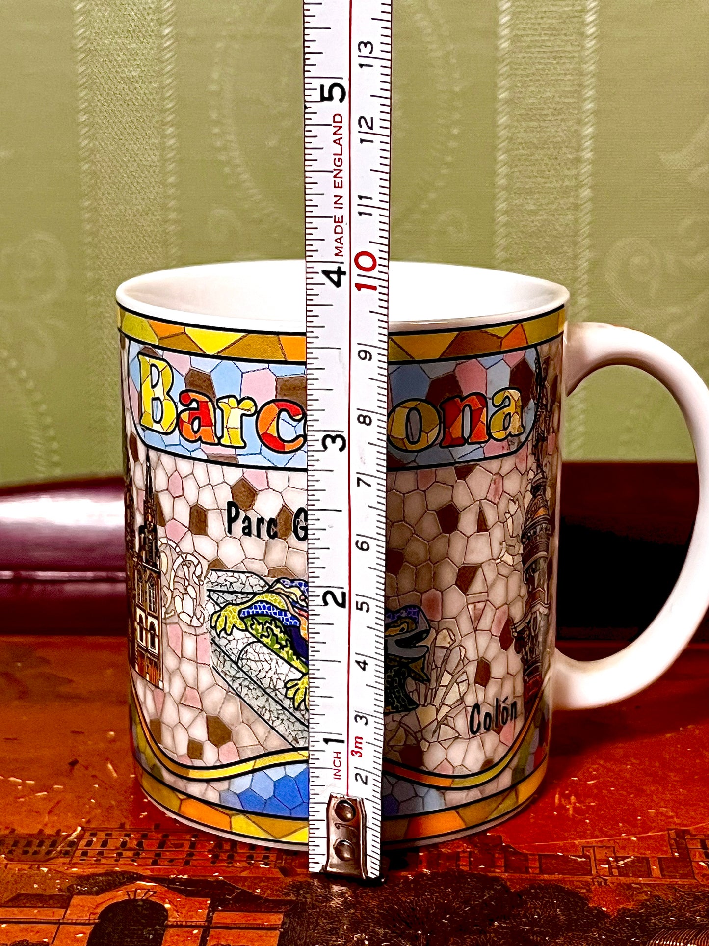Barcelona Parc Güell Colón Colourful Souvenir Mug