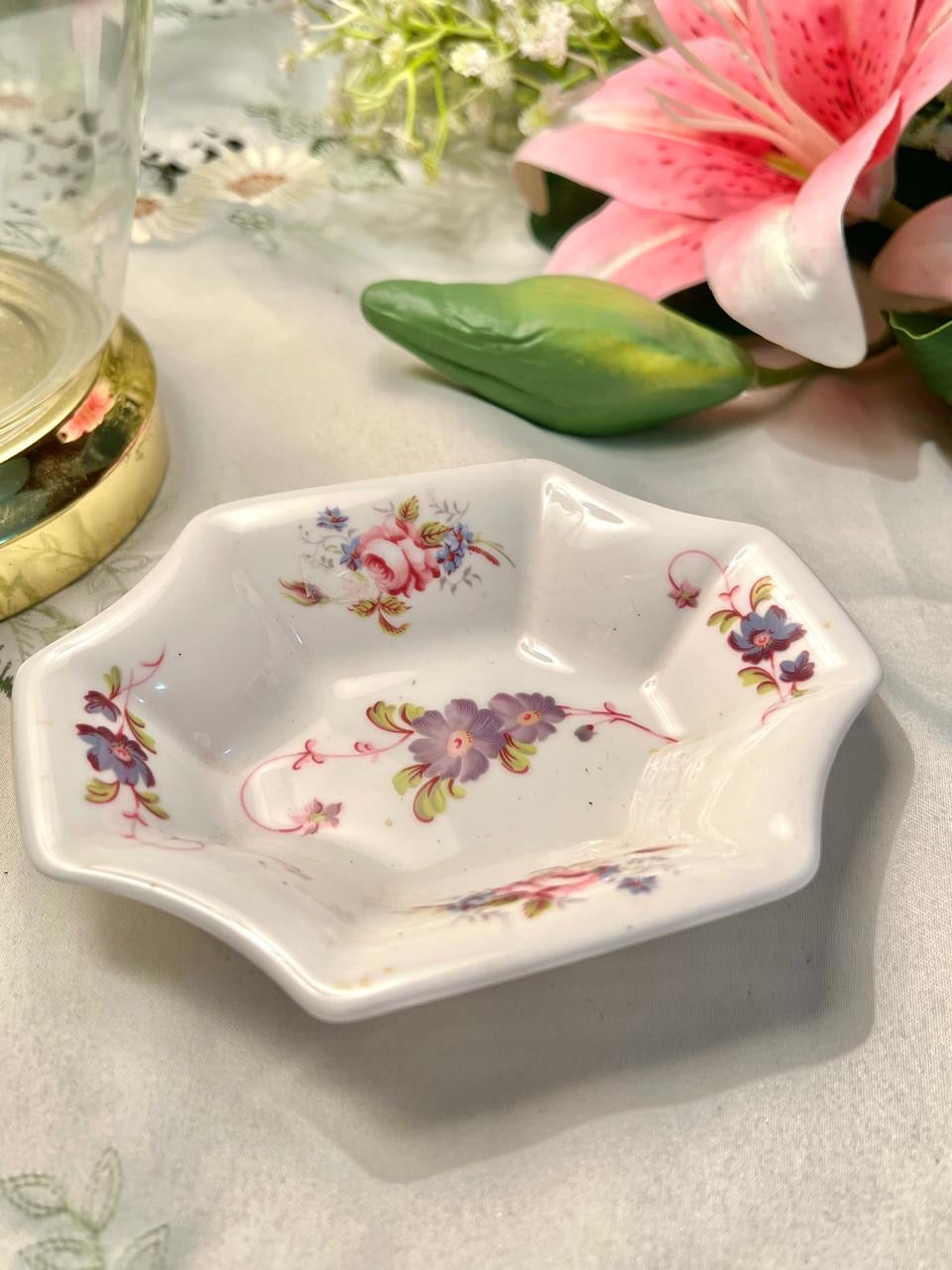 Coalport Shrewsbury Bone China Floral Dish 15 cm
