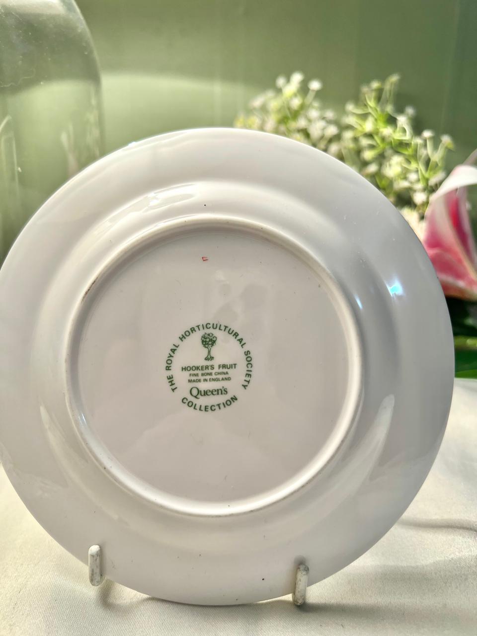 Queen’s RHS Hooker’s Fruit Fine Bone China decor Plate 15cm
