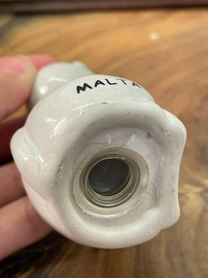 Vintage Malta White Porcelain Cat Figurine