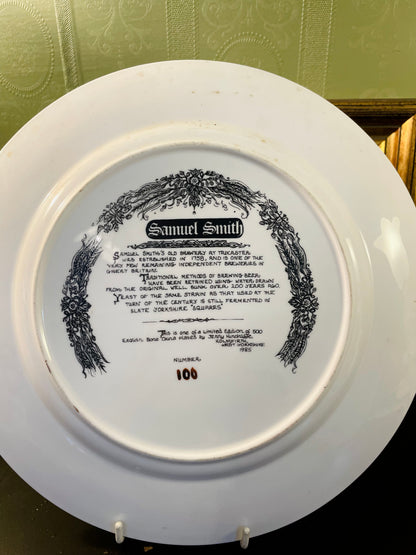Samuel Smith Horse-Drawn Brewery Plate 10.5 Inch Vintage