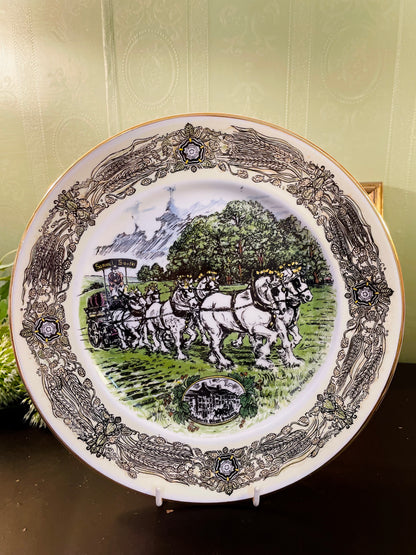 Samuel Smith Horse-Drawn Brewery Plate 10.5 Inch Vintage
