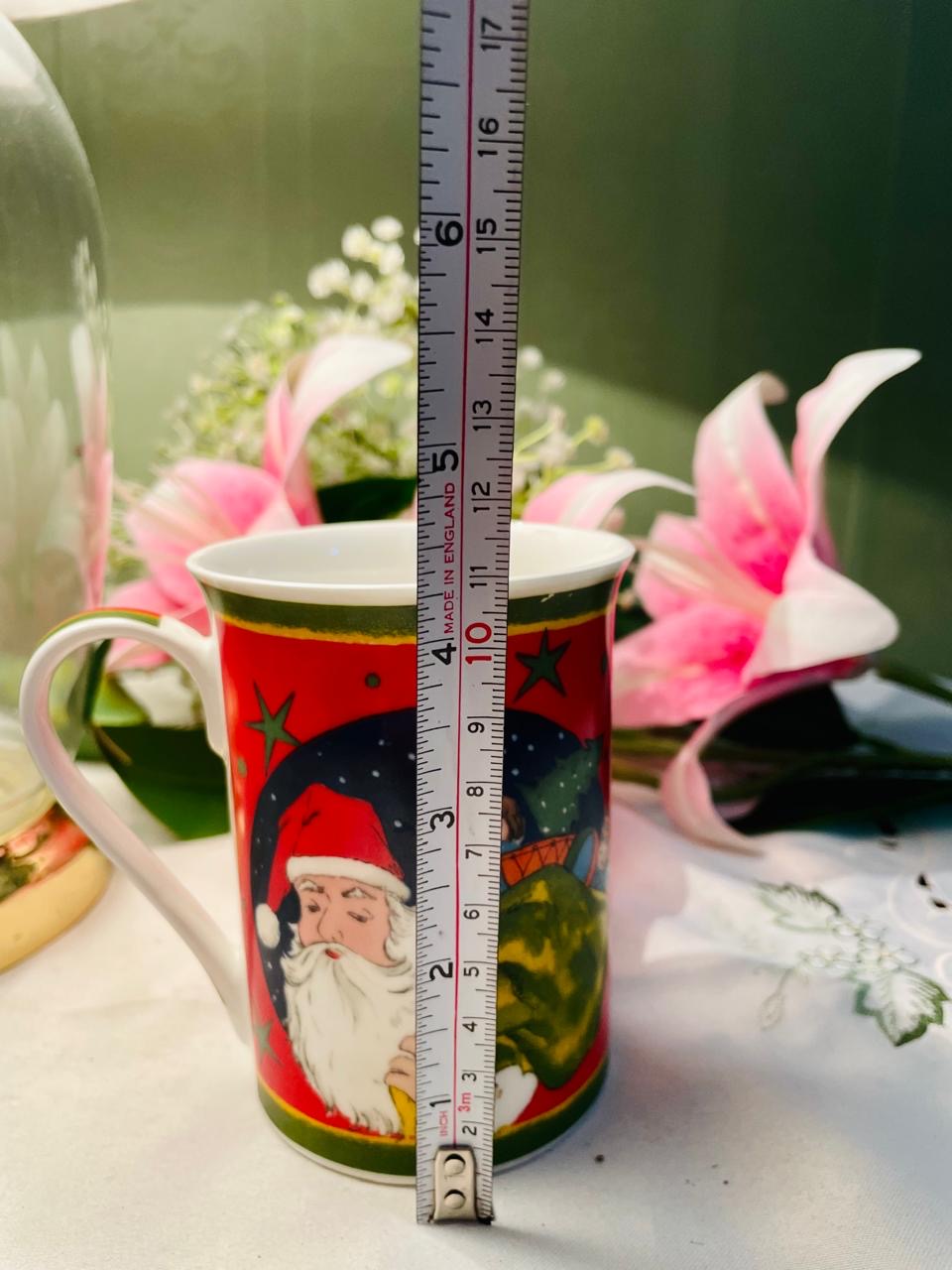 Wm Stafford Fine Bone China Christmas Santa Mug 9 cm