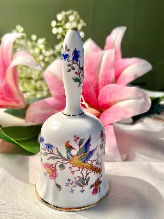Hammersley Fine Bone China Bird & Floral Bell – 5.5