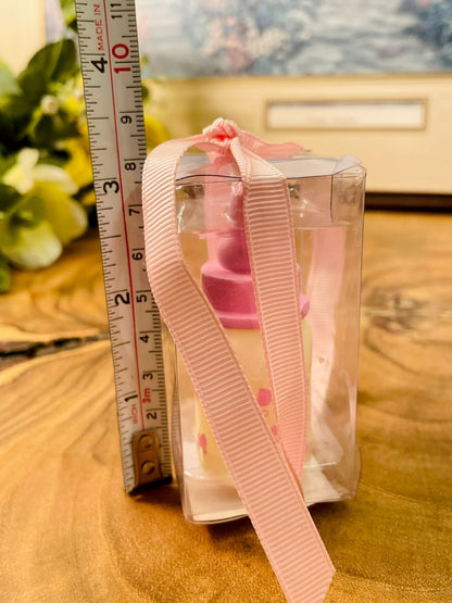 Pink Baby Bottle Candle Decorative Gift Box