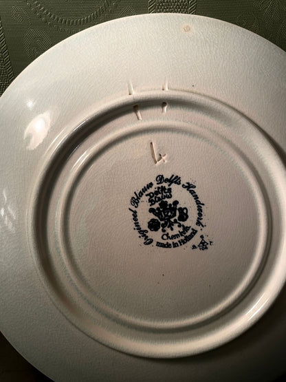 Delfts Handwerk Blue Windmill Decorative Plate 9 Inch