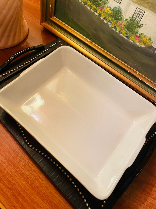 Vintage Lasagna Dish, Oven Safe, Casseroles Dish, Large Size