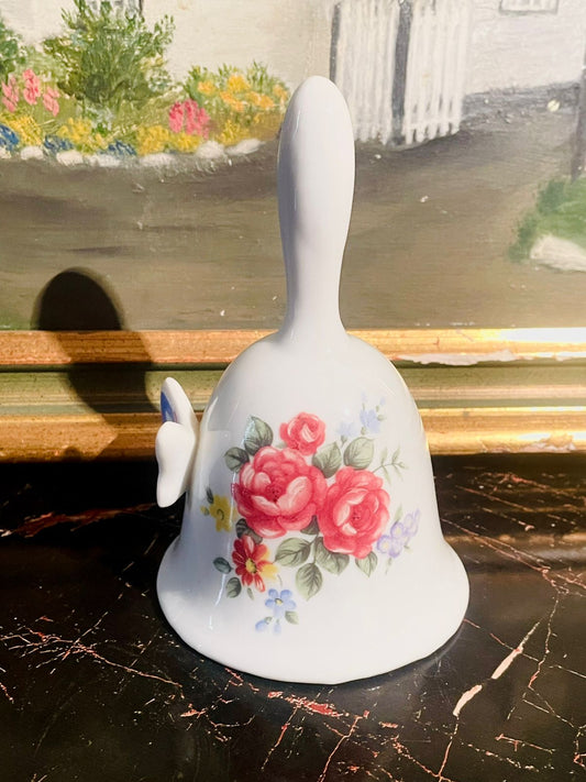 vintagebell, porcelainfloralbell, cottagecoredecor, butterflydecor, englishgardenstyle, floralporcelain, collectiblebell, vintagehomepakistan, sunsetkitchen, sunsetshop, aestheticdecor, shabbychicstyle