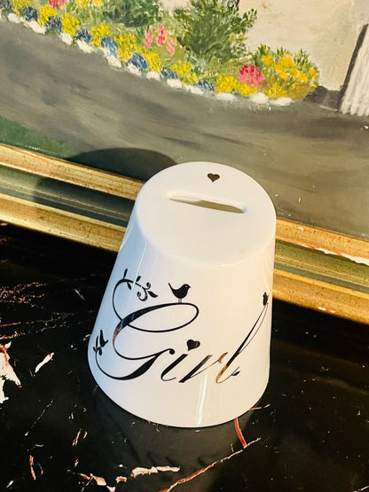 Ceramic Money Box for Girls – England