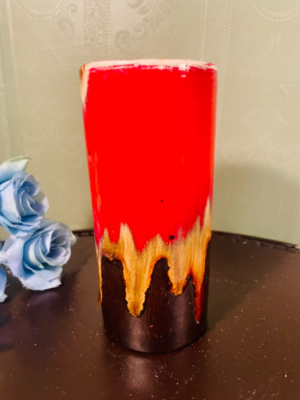 Vintage West German Ceramic Lava Glaze Floor Vase – 6 Inch