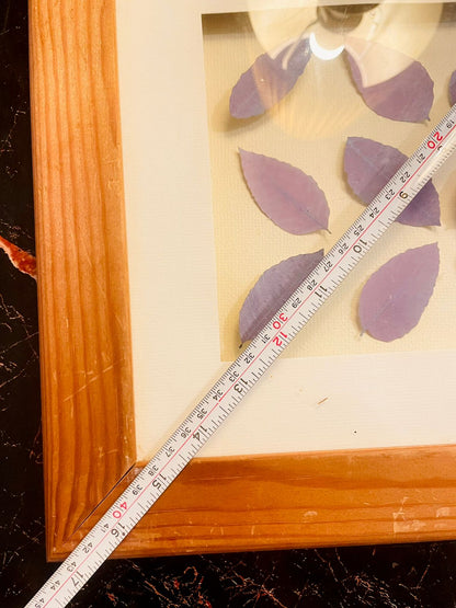 Pressed Leaves Frame Art – Minimal Botanical Wall Decor