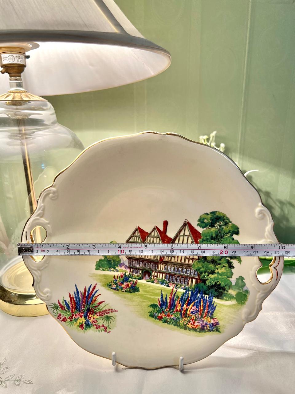 Royal Winton Old English Manor House Handled Plater 26cm