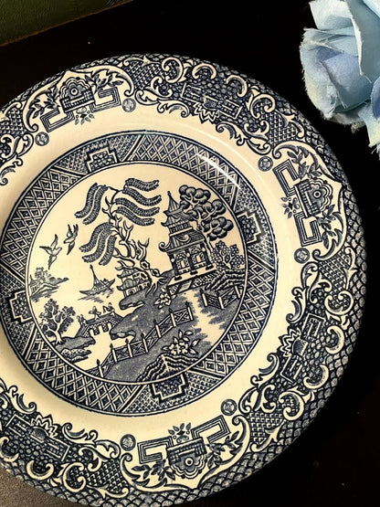 English Ironstone Blue Willow Side Plate 7 Inch