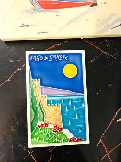 Decorative Ceramic Travel Plaques – Hand-Painted with Scenic Views of Italy