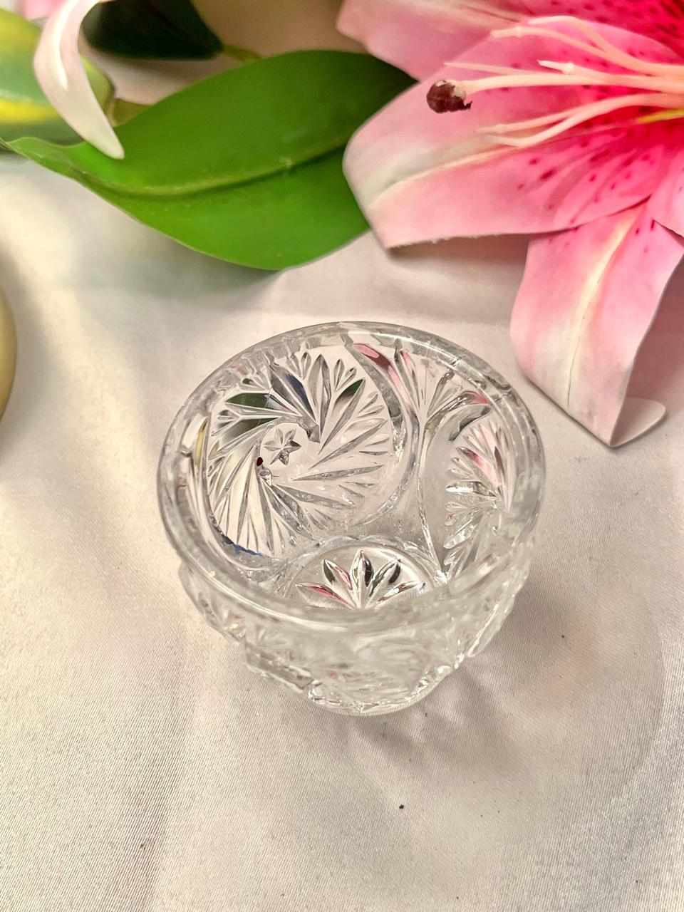 Clear Cut Crystal Mini Tumbler – Approx. 2.5 Inch