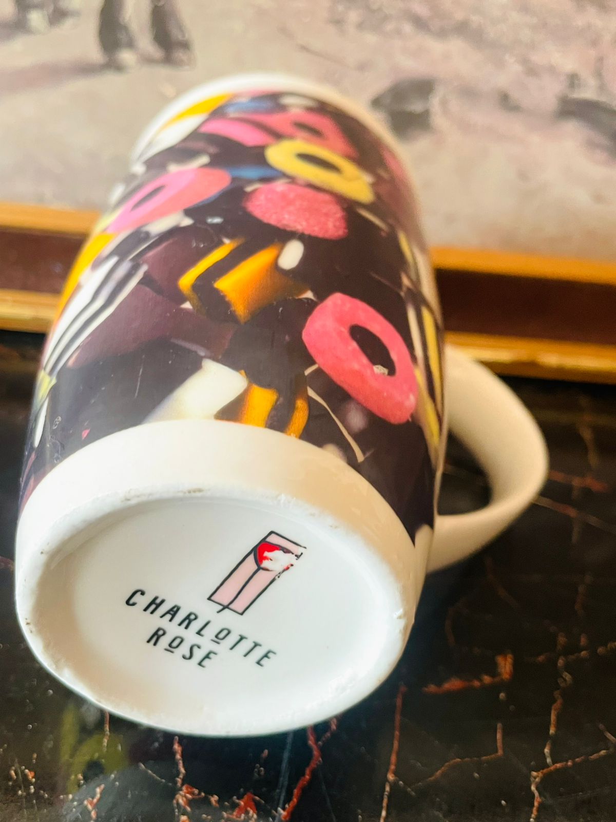 Charlotte Rose “Liquorice Allsorts” Tall Mug – Candy Art Collection