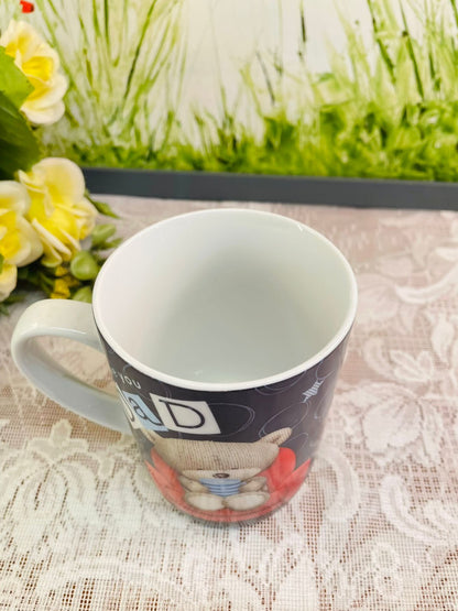 Love You Dad Teddy Bear Ceramic Mug | Father’s Day Gift