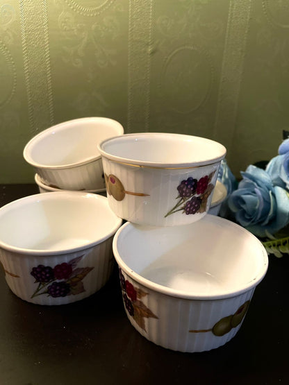 Royal Worcester Evesham Ramekin Dishes Set of 6