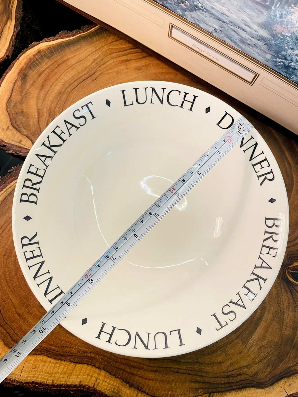Vintage Breakfast Lunch Dinner Bowl | Minimal Typography Bowl