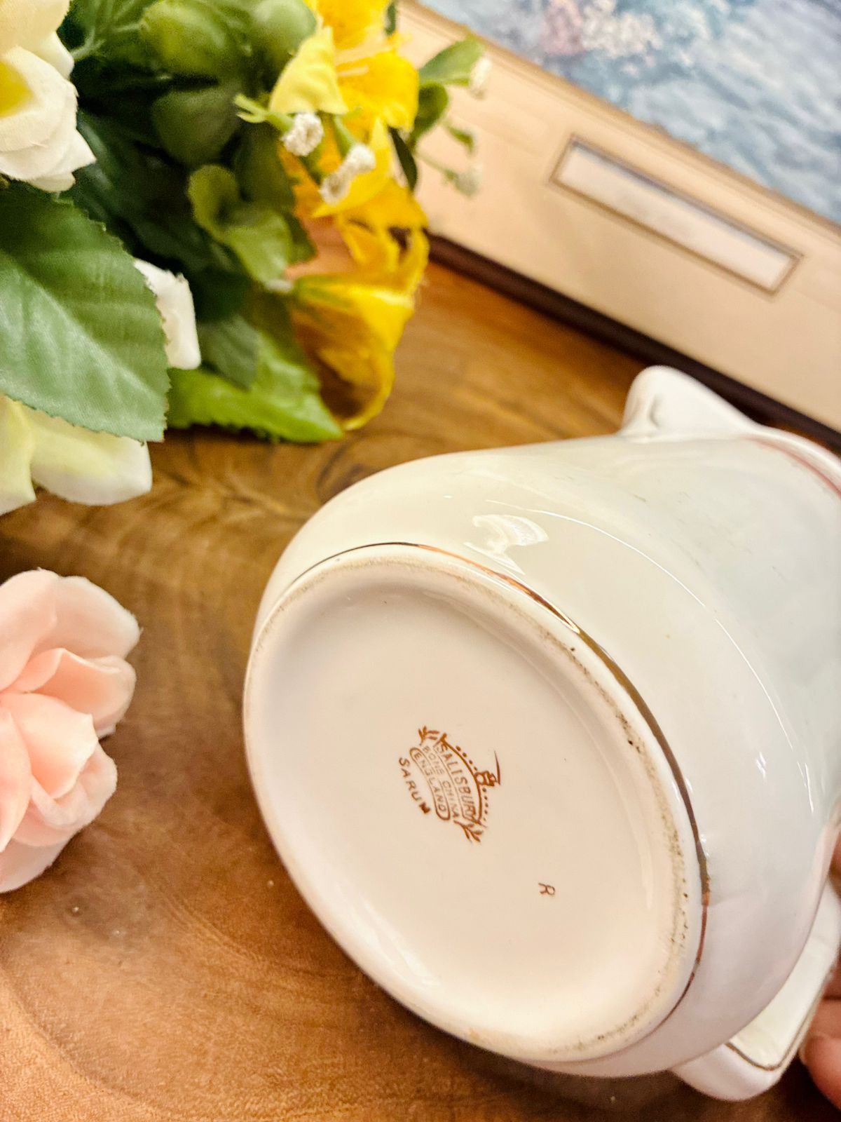 Salisbury Sarum Bone China Milk Jug Vintage