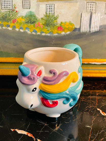 Colorful Unicorn Mug – Cute 3D Design – Microwave & Dishwasher Safe