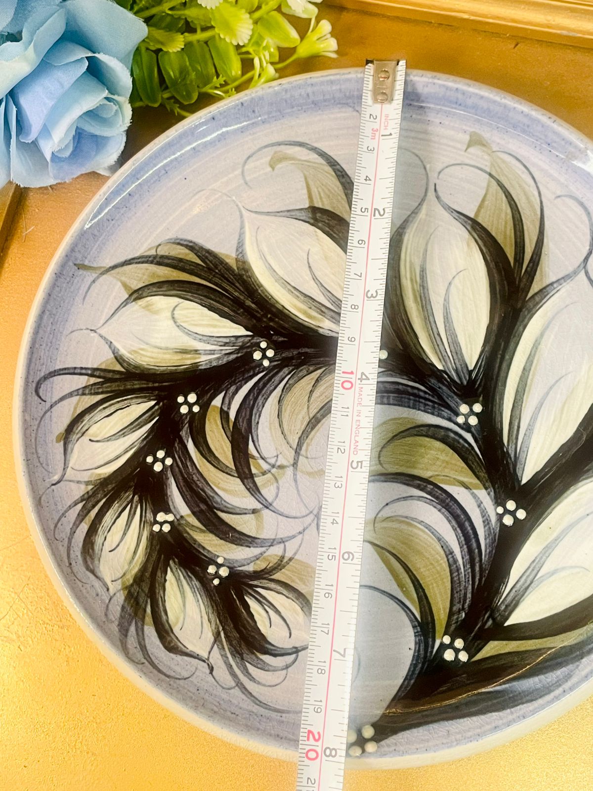 Hand-Painted Vintage Decorative Plates for Wall Display 8 inches