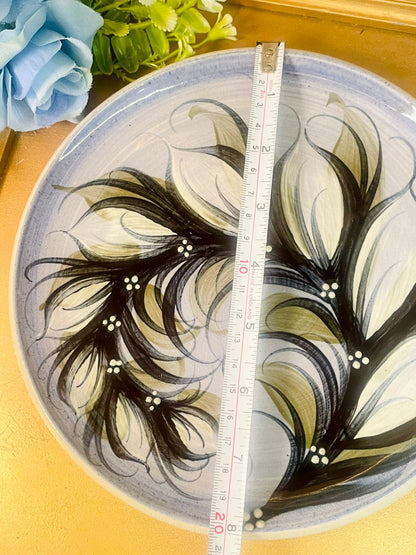 Hand-Painted Vintage Decorative Plates for Wall Display 8 inches