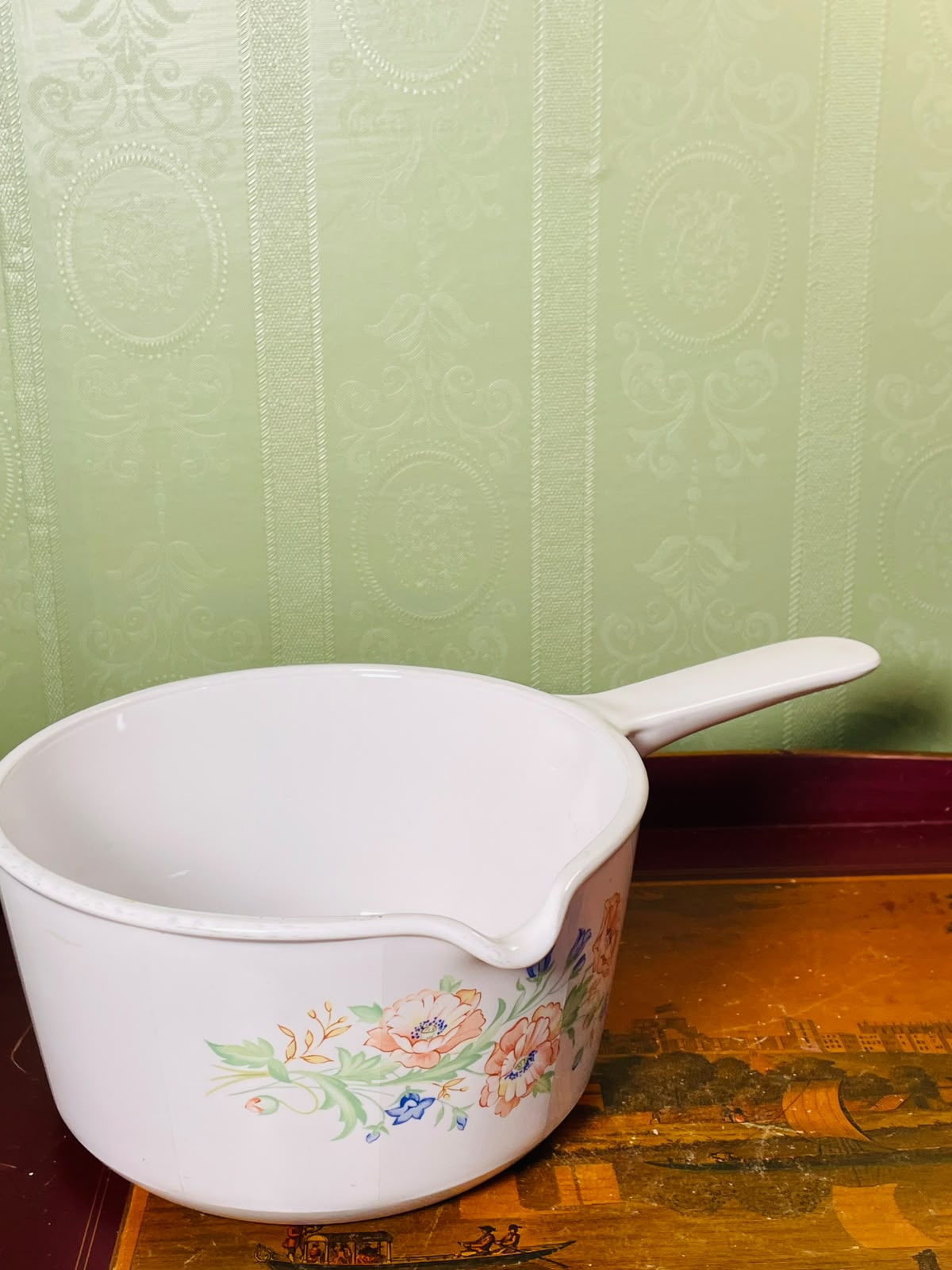 Corning France Floral Oven-Safe Saucepans – 3 Piece
