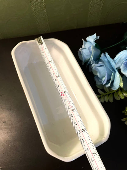 Vintage Floral Ceramic Serving Dish