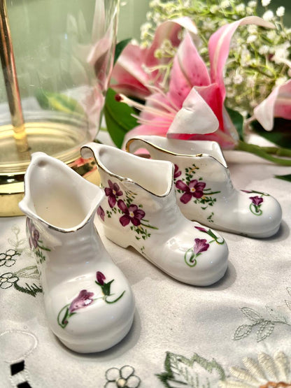 Floral High-Heel Shoe Miniature Decor ( Each) 3 inches