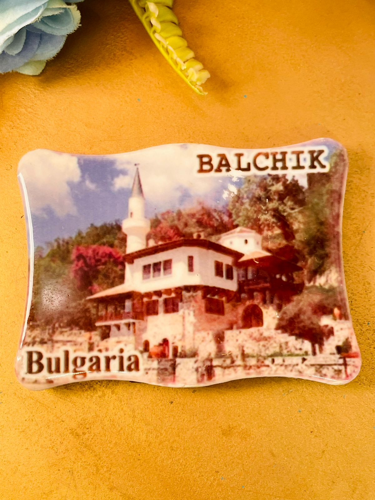 Vintage Balchik Bulgaria Scenic Photo Frame