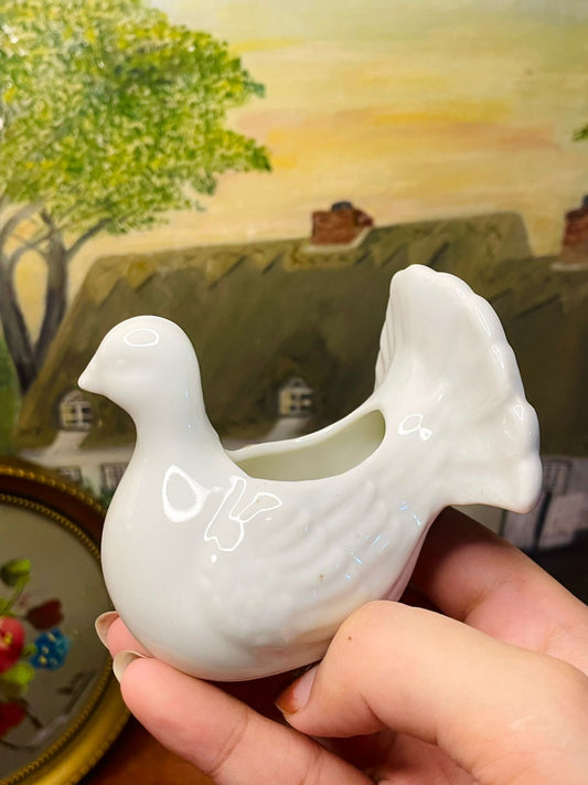 Vintage Ceramic Swan Candle Holder & Vase | Home Decor from England