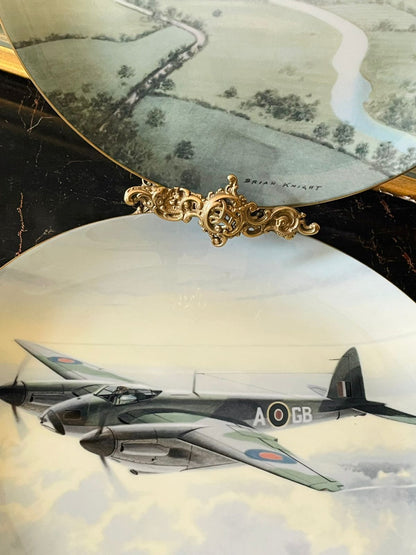 Pair of Coalport “The Lancaster Avro” Limited Edition World War II Decorative Plates – Pair – Made in England