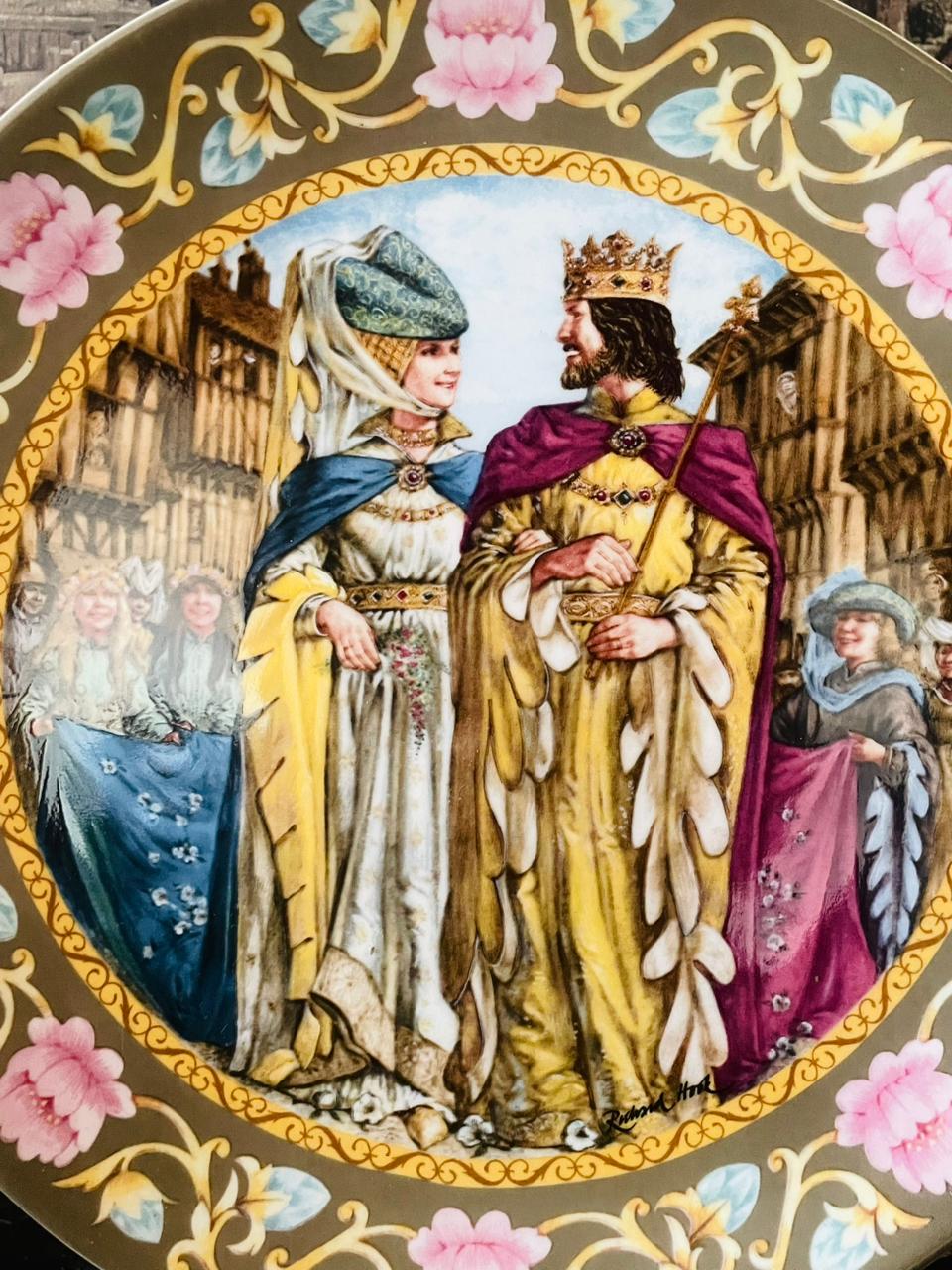 Wedgwood “The Wedding of Arthur and Guinevere” – The Legend of King Arthur Collector Plate (1987, Made in England)